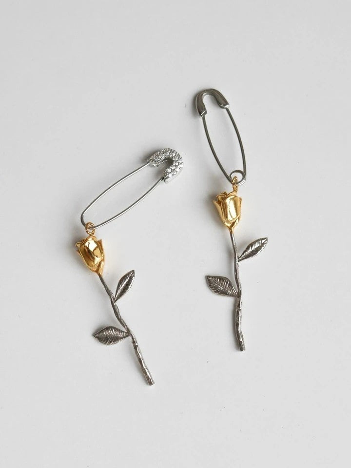 Shahmaran- Şahsu 925 Silver Earring Single