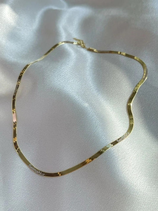 Personalizable Flat 925 Silver Necklace