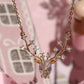 Giant Deer Necklace Steel