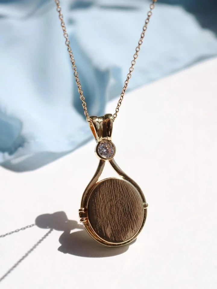 Personalized Photo H2O Just Add Water Steel Necklace