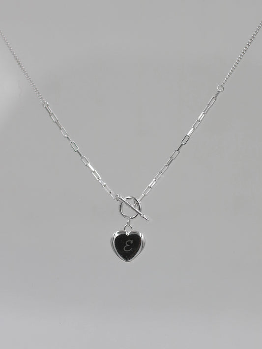 Soulmark Heart Personalized Letter 925 Silver Necklace