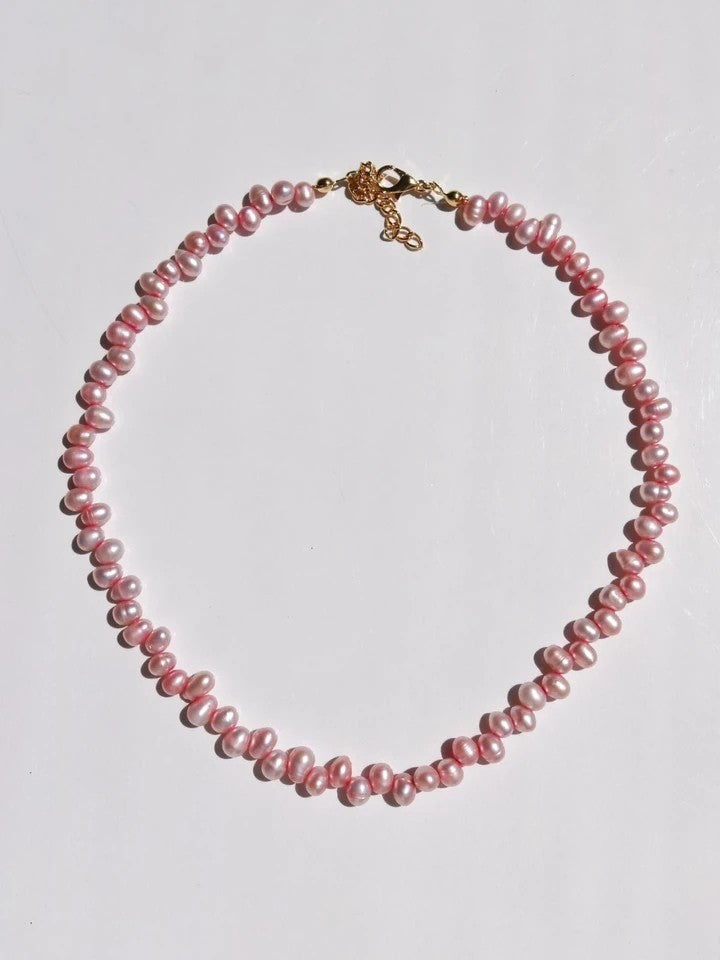 Pink Pearl Necklace