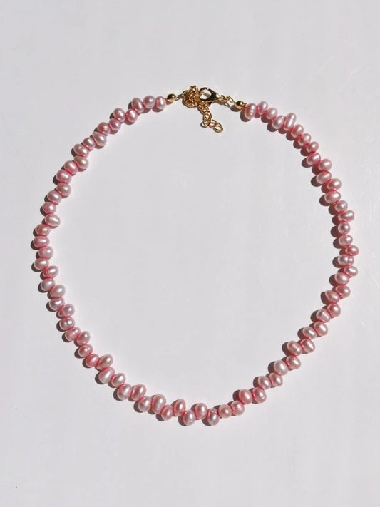 Pink Pearl Necklace