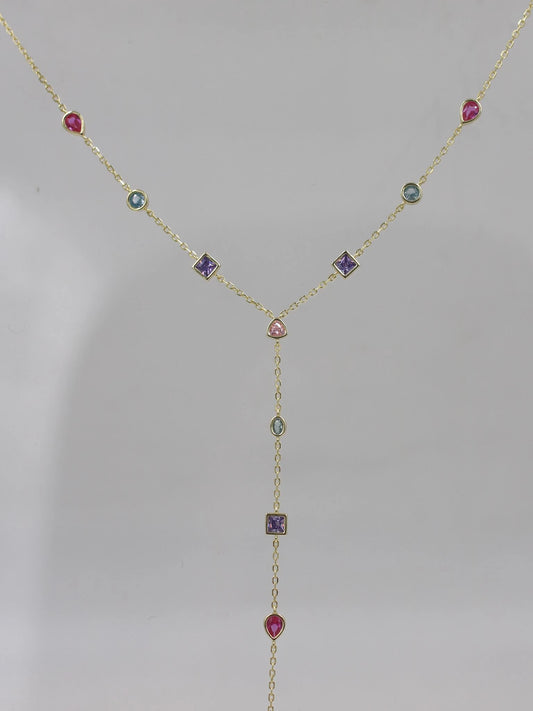 Vivamgem 925 Silver Y Necklace