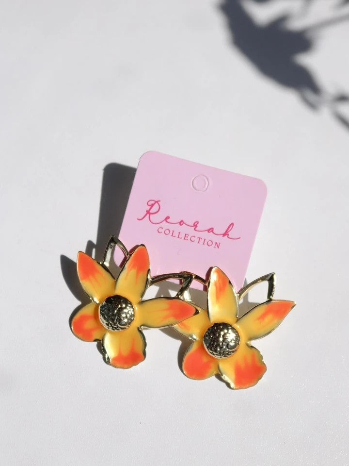 Freesia Flower Earrings