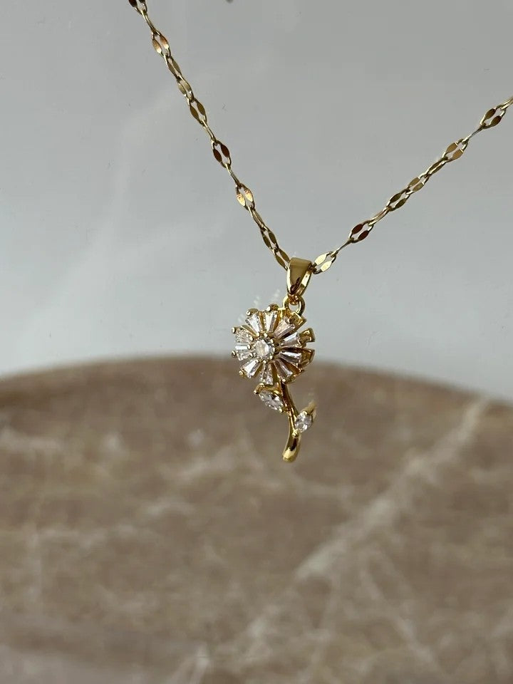 Daisy Fidget Steel Necklace