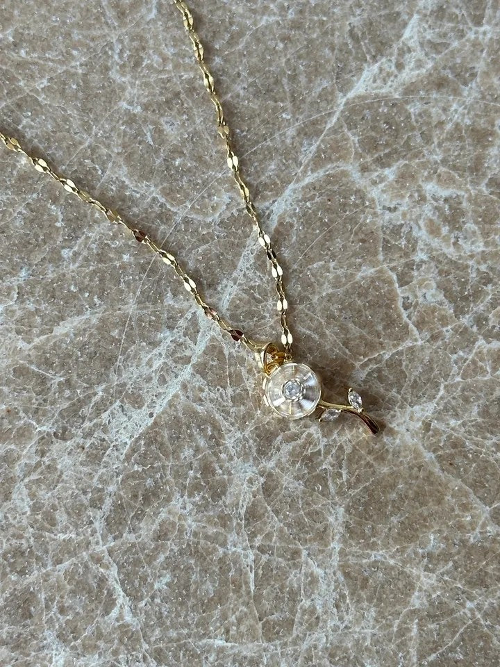 Daisy Fidget Steel Necklace