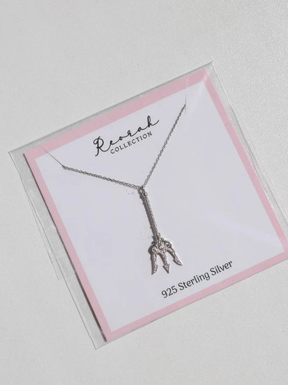 Poseidons Trident 925 Silver Necklace