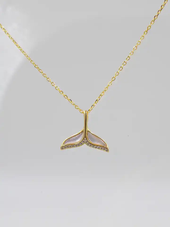 Mermaid Tail 925 Silver Necklace