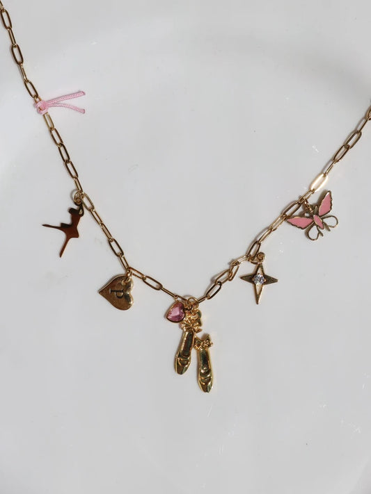 Ballet Shoes Charm Necklace