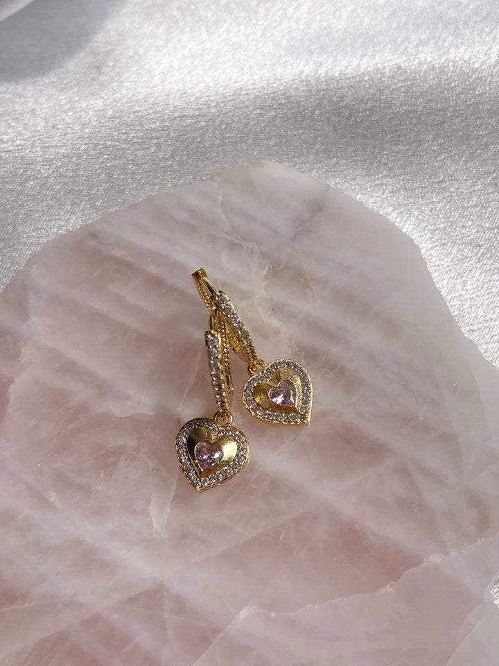 Cinderella Zircon Stone Earrings