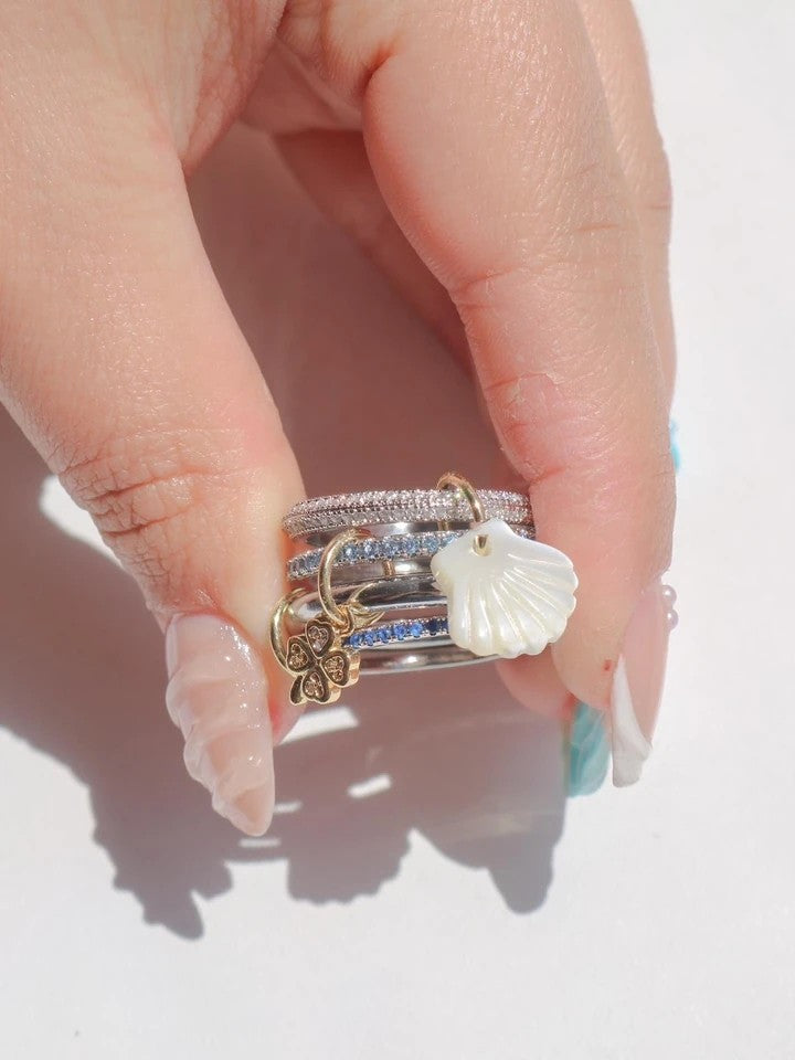 Blue Velorien Charm Ring 16 / L Size