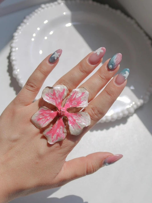 Aloha Flower Shine Ring