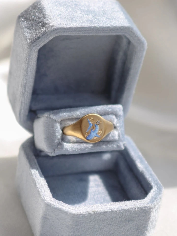 Vintage Dolphin Steel Ring