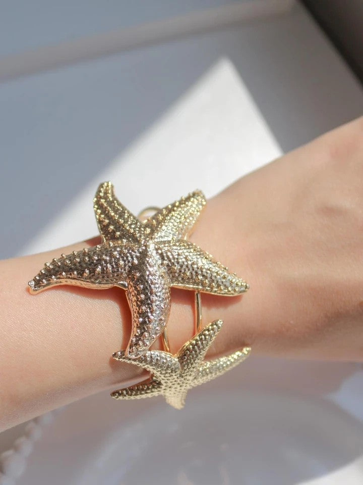 Golden Starfish Shine Bracelet