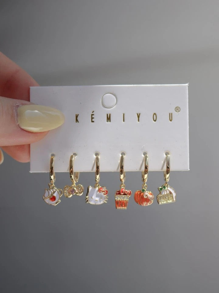 Kitty Earring Set