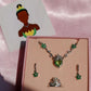 Tiana Crown Necklace, Earring, Ring Set