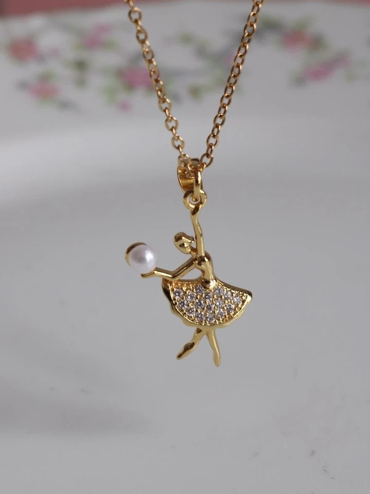 Ballerina Steel Necklace