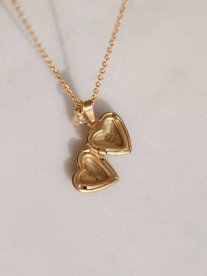 Inner Heart Personalized Letter Necklace