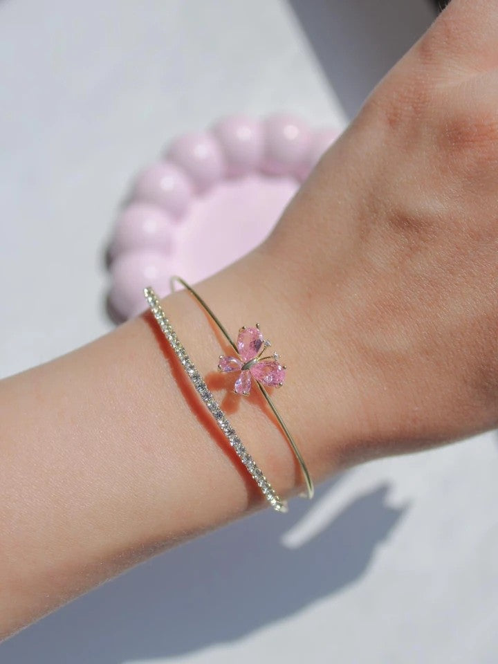 Pink Butterfly Bracelet
