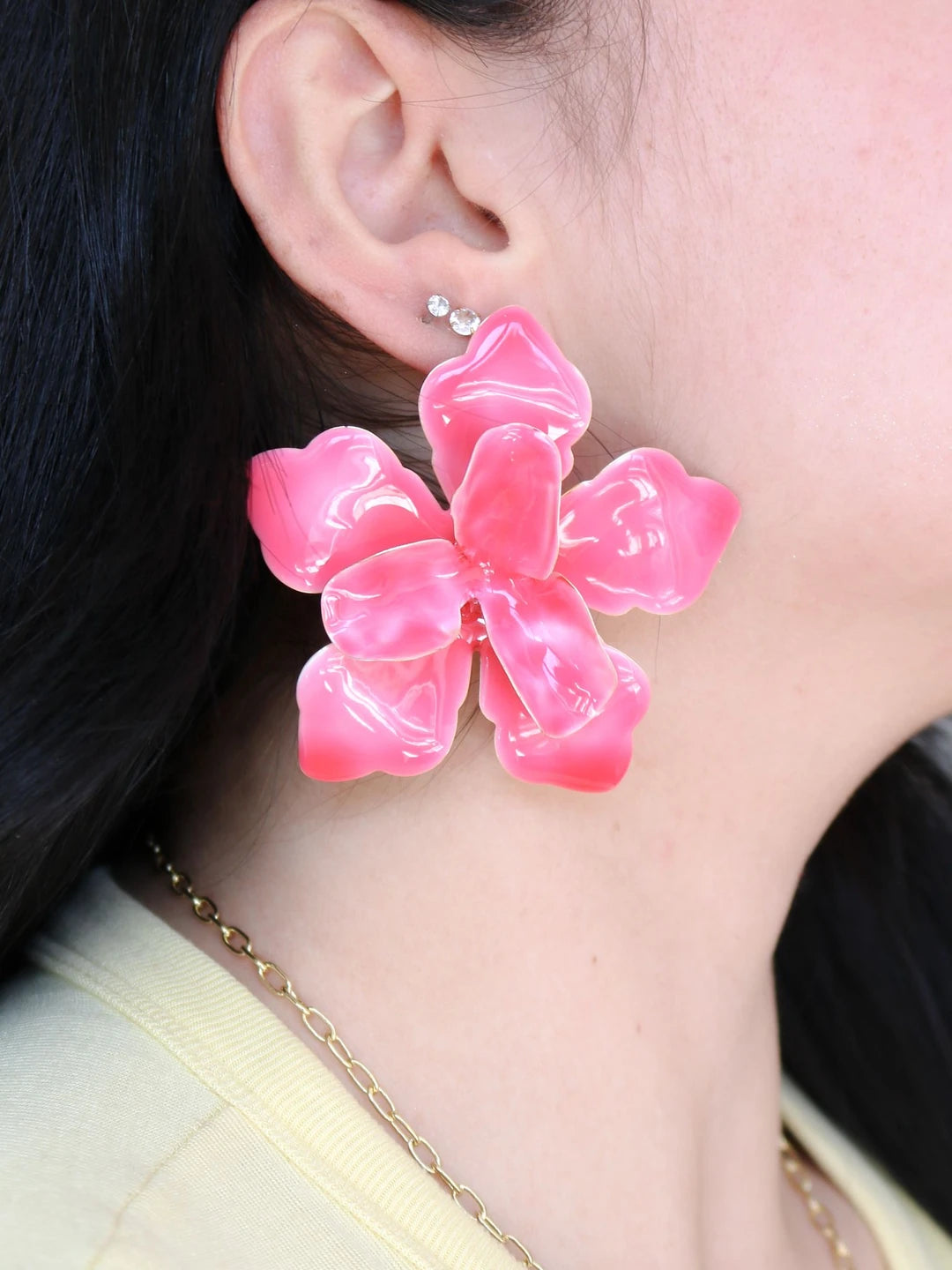 Big Orchid Earrings