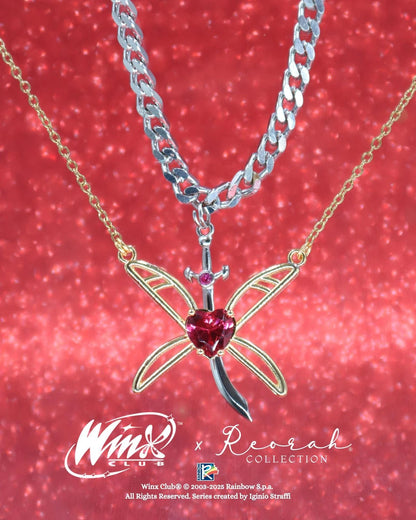 Winx Club® Musa and Riven Couple Necklaces
