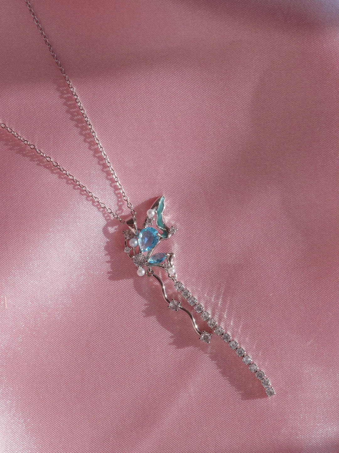 Half Wing Steel Necklace