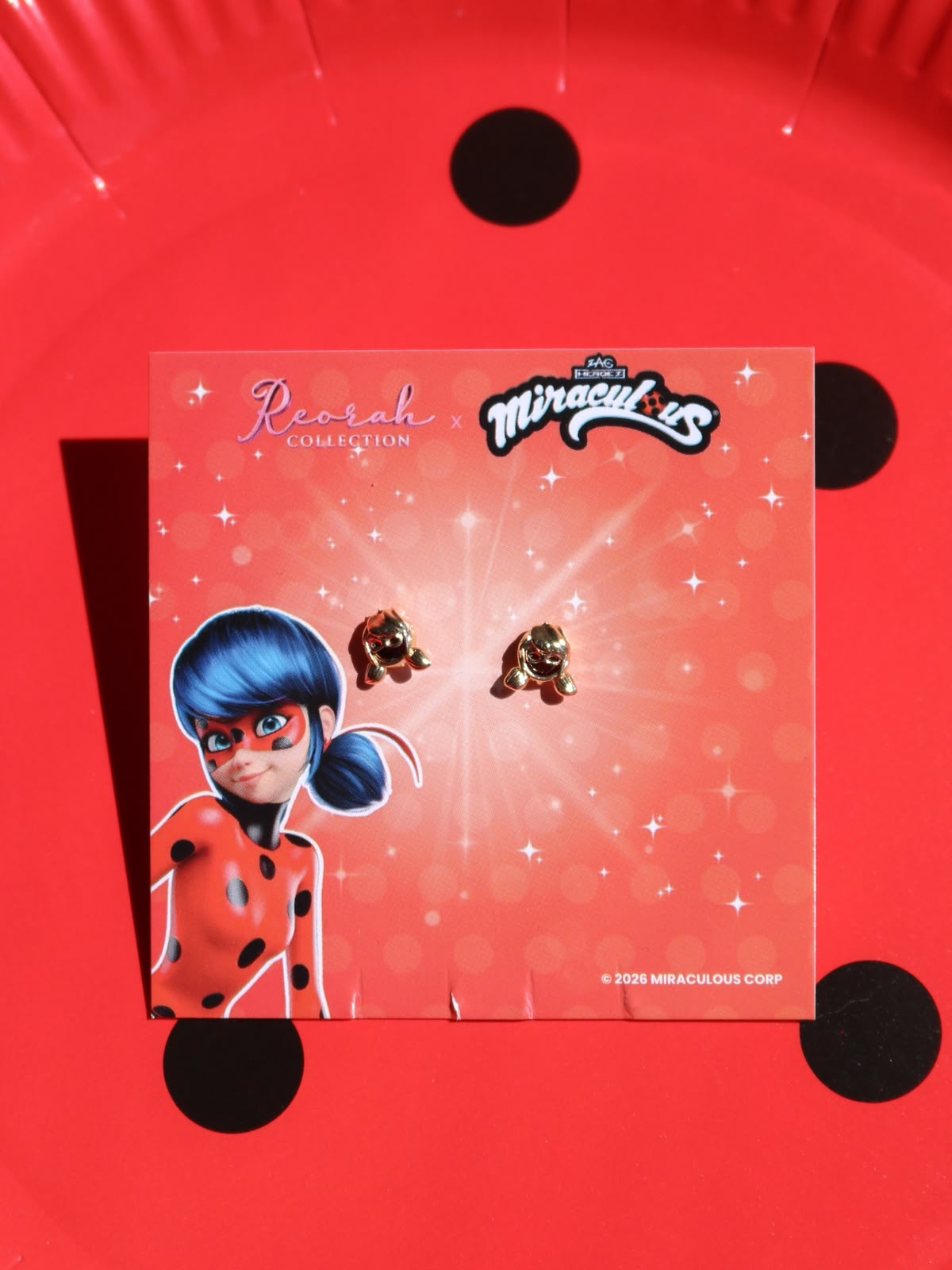 Miraculous® Ladybug Stud Earrings