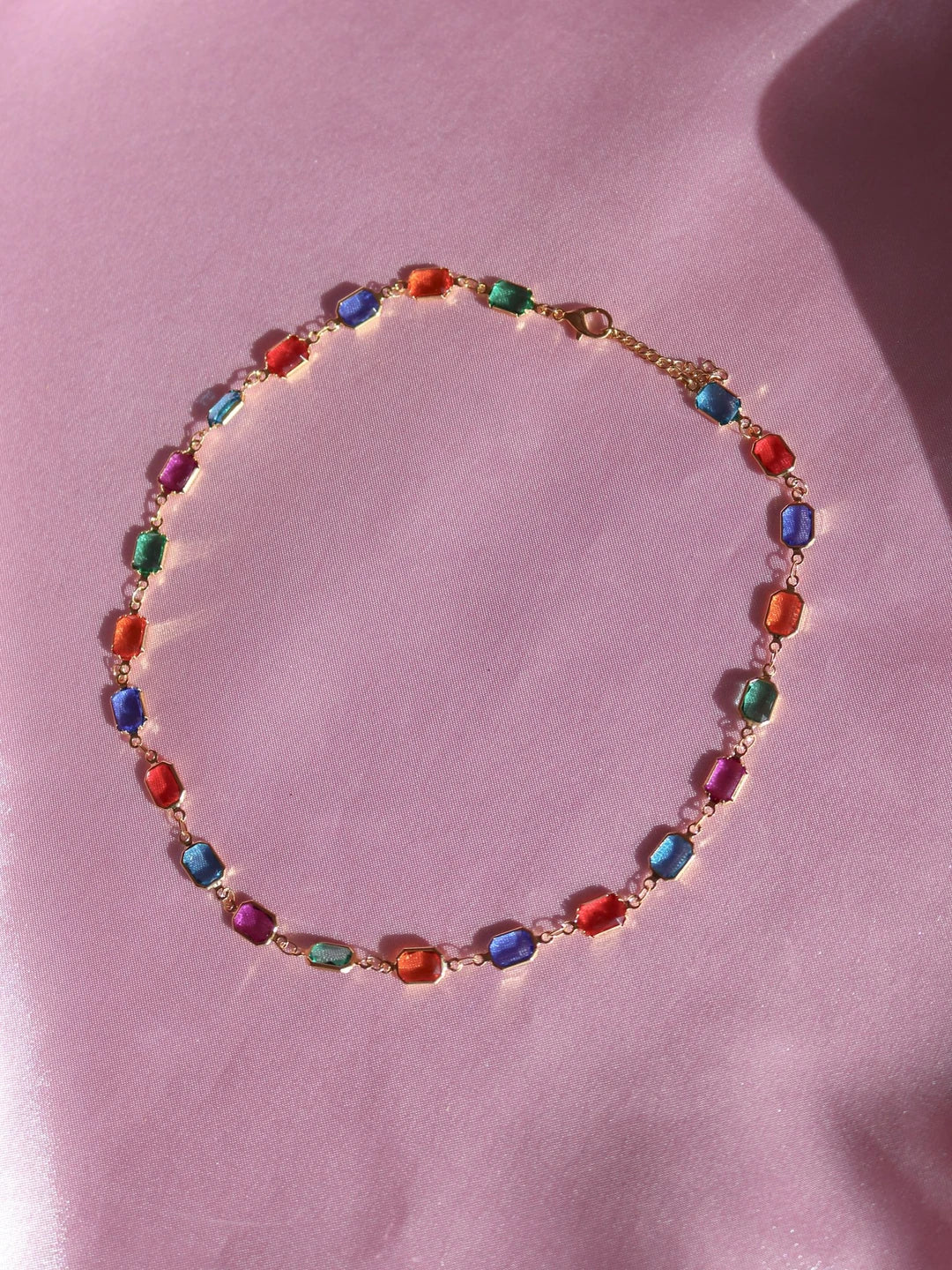 Colorful Multiple Gems Necklace