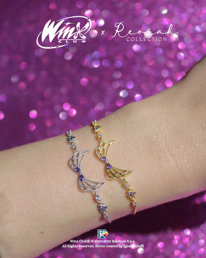 Winx Club® Tecna Enchantix Wings 925 Silver Bracelet