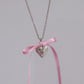 Love of Pink Locket Necklace, Coquette Necklace