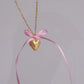 Love of Pink Locket Necklace, Coquette Necklace