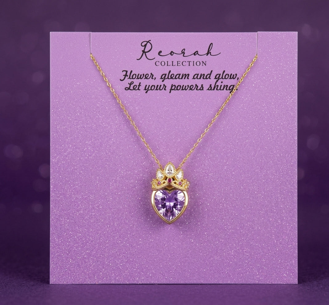 Rapunzel Crown Necklace, 925 Sterling Silver