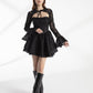 Reorah Couture | Vamp Dress, Maleficent Dress, Mini Black Dress