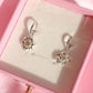 Rapunzel Flower Gleam and Glow Earring, 925 Sterling Silver