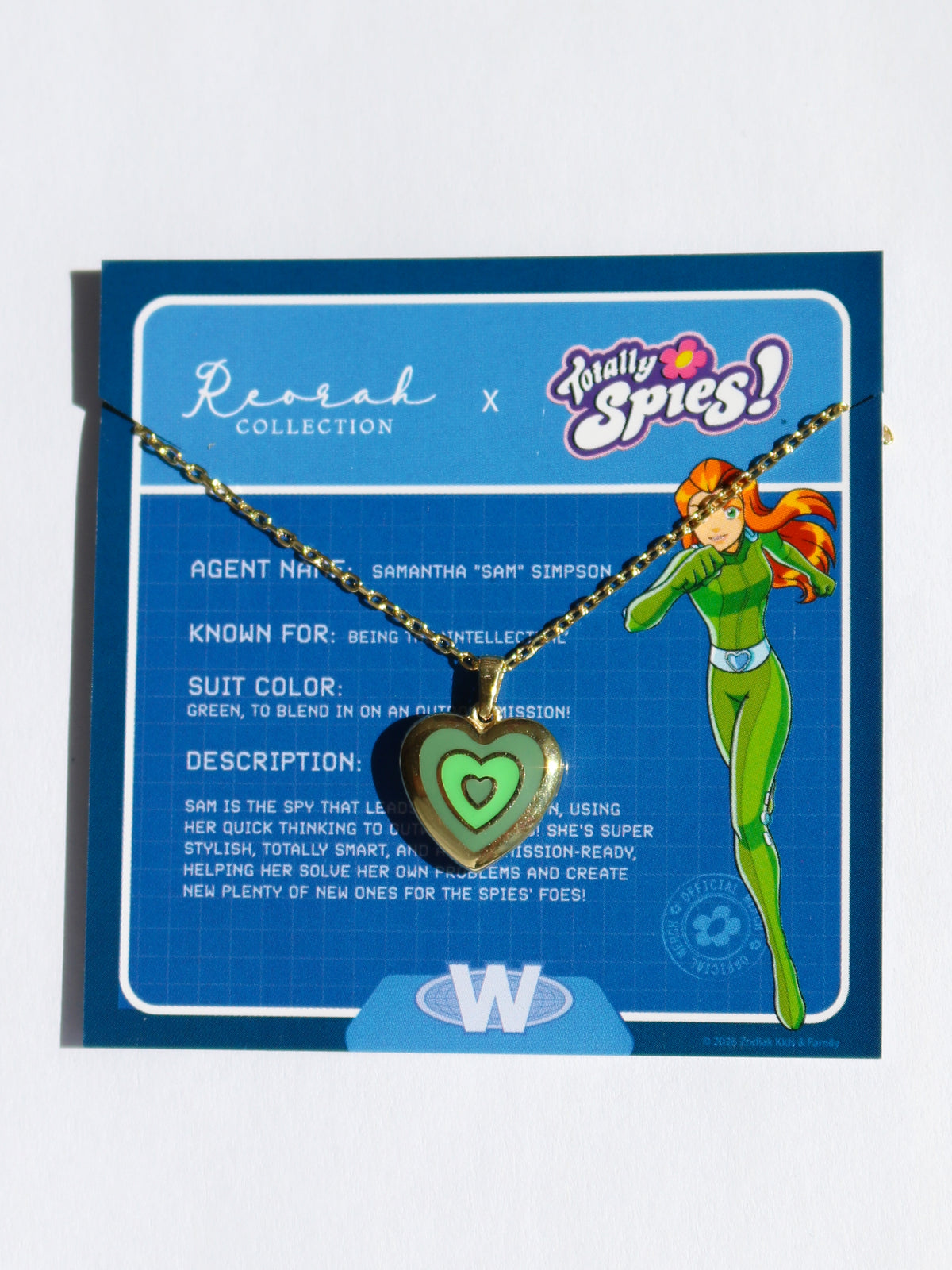 Totally Spies! Sam 925 Sterling Silver Heart Necklace
