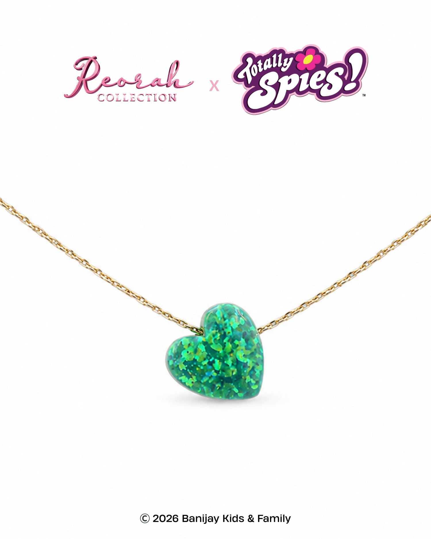 Totally Spies! Sam Opal Heart Necklace