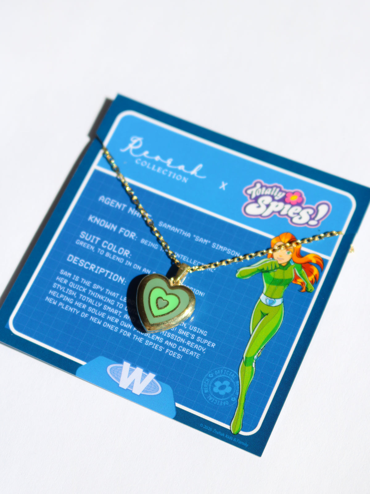 Totally Spies! Sam 925 Sterling Silver Heart Necklace
