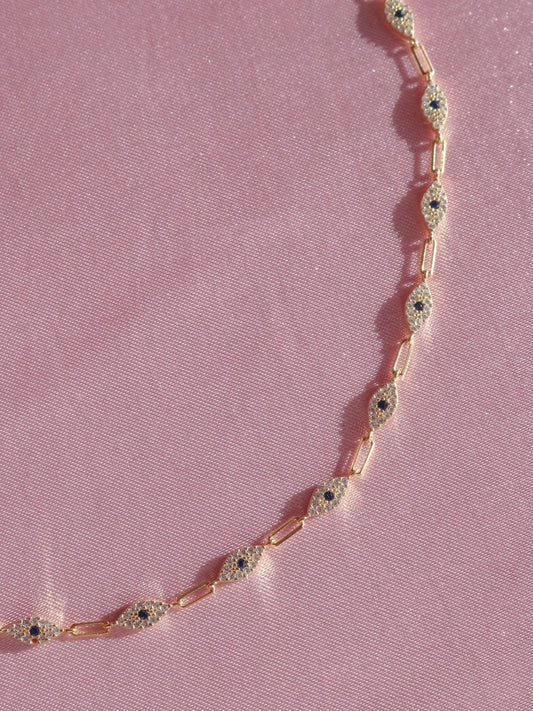 My Eyes On You Choker Necklace 925 Silver