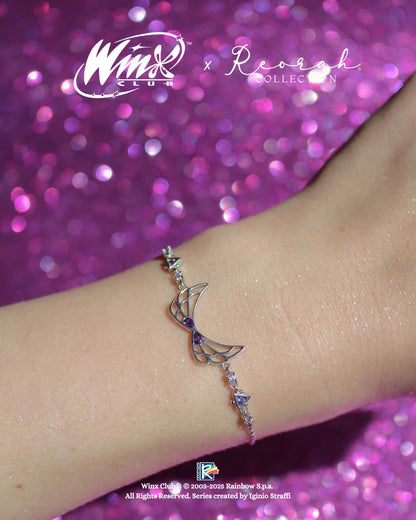Winx Club® Tecna Enchantix Wings 925 Silver Bracelet
