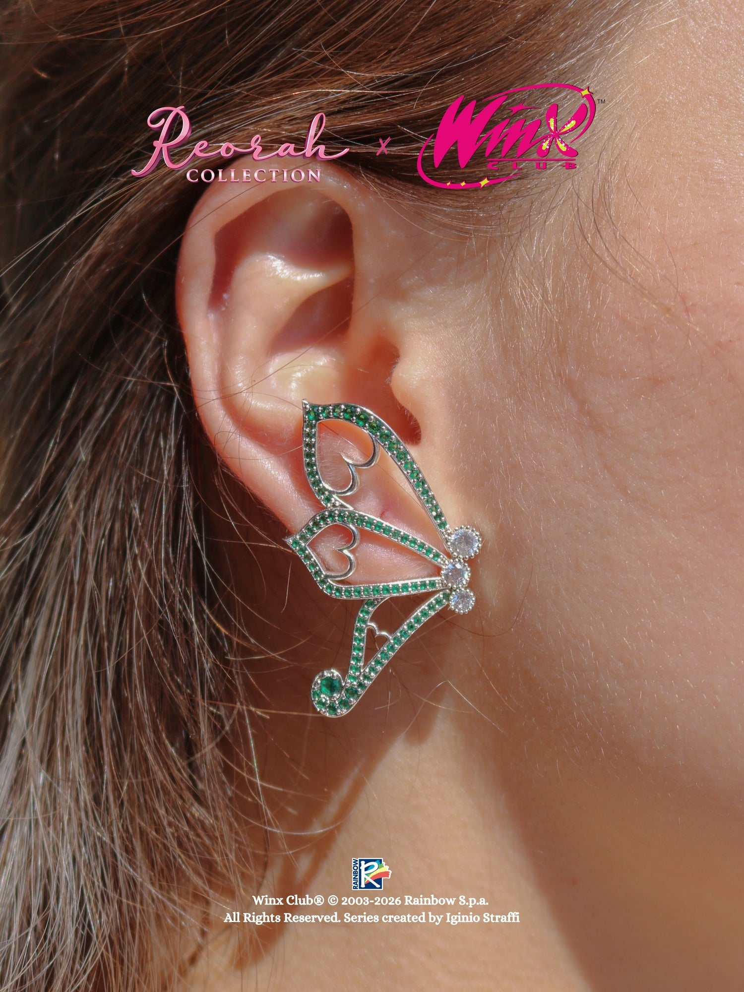 Winx Club® Aisha Enchantix Half Wings Earrings