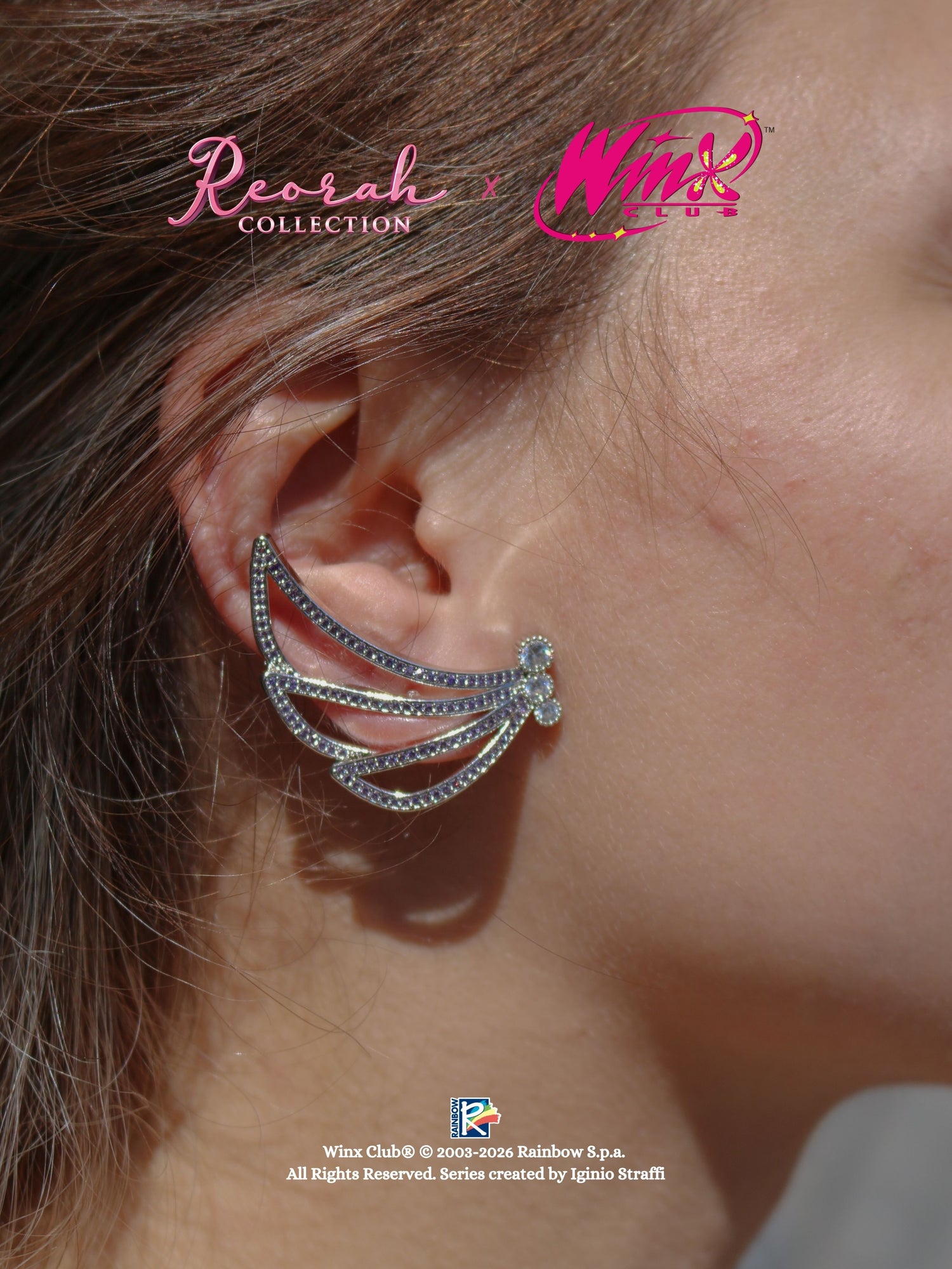 Winx Club® Tecna Enchantix Half Wings Earrings