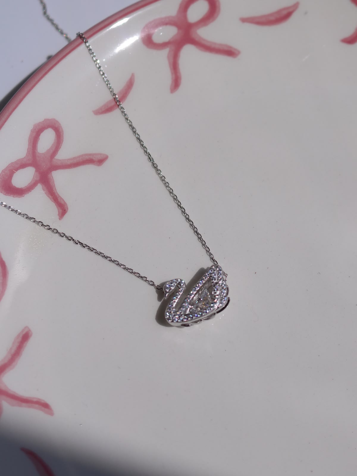 Fairytale Swan Necklace, 925 Sterling Silver