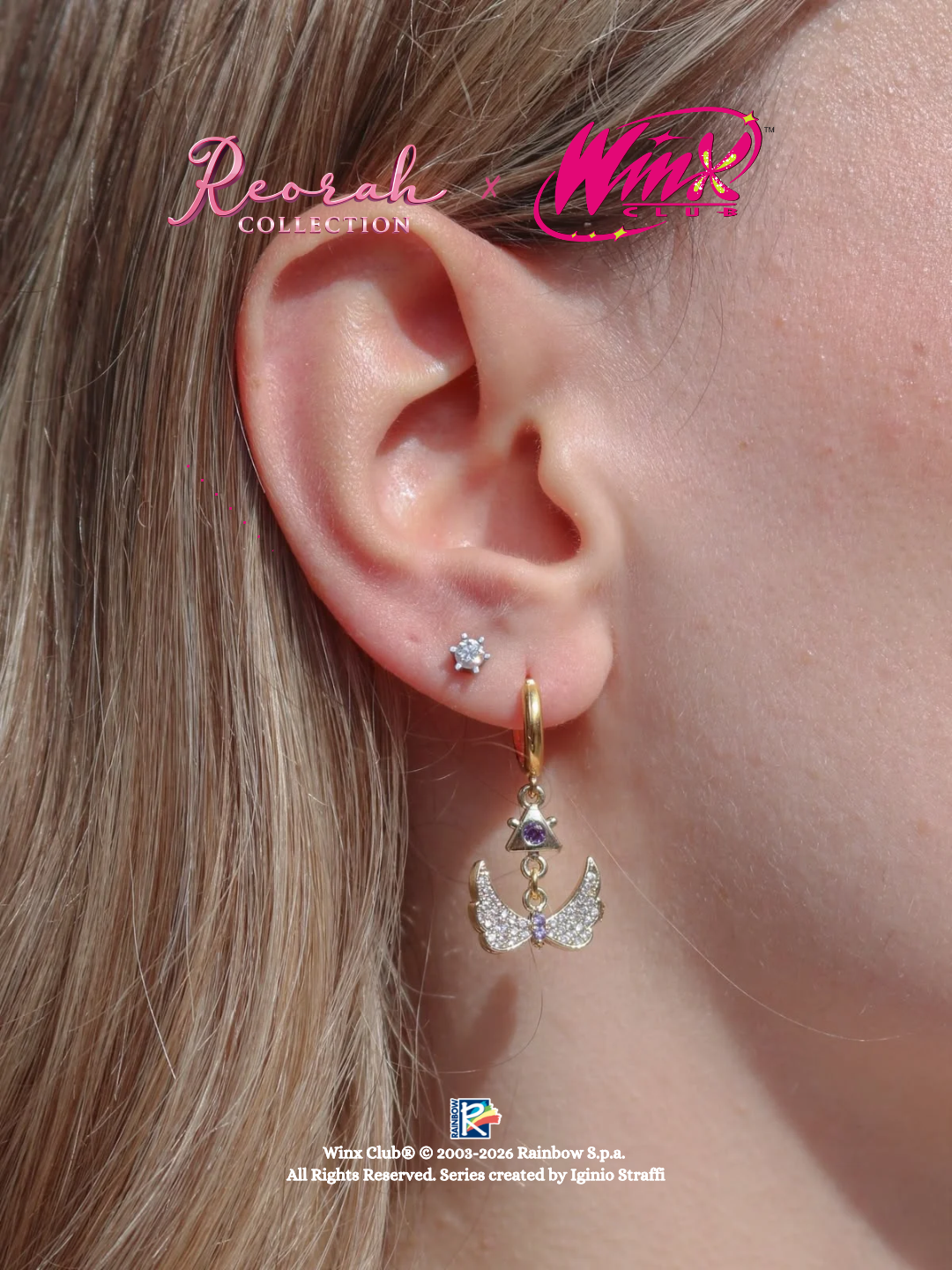 Winx Club® Tecna Sparkling Wings Earrings