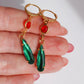 Howl's Moving Chateau Earrings, Green Earring, Anime Earrings