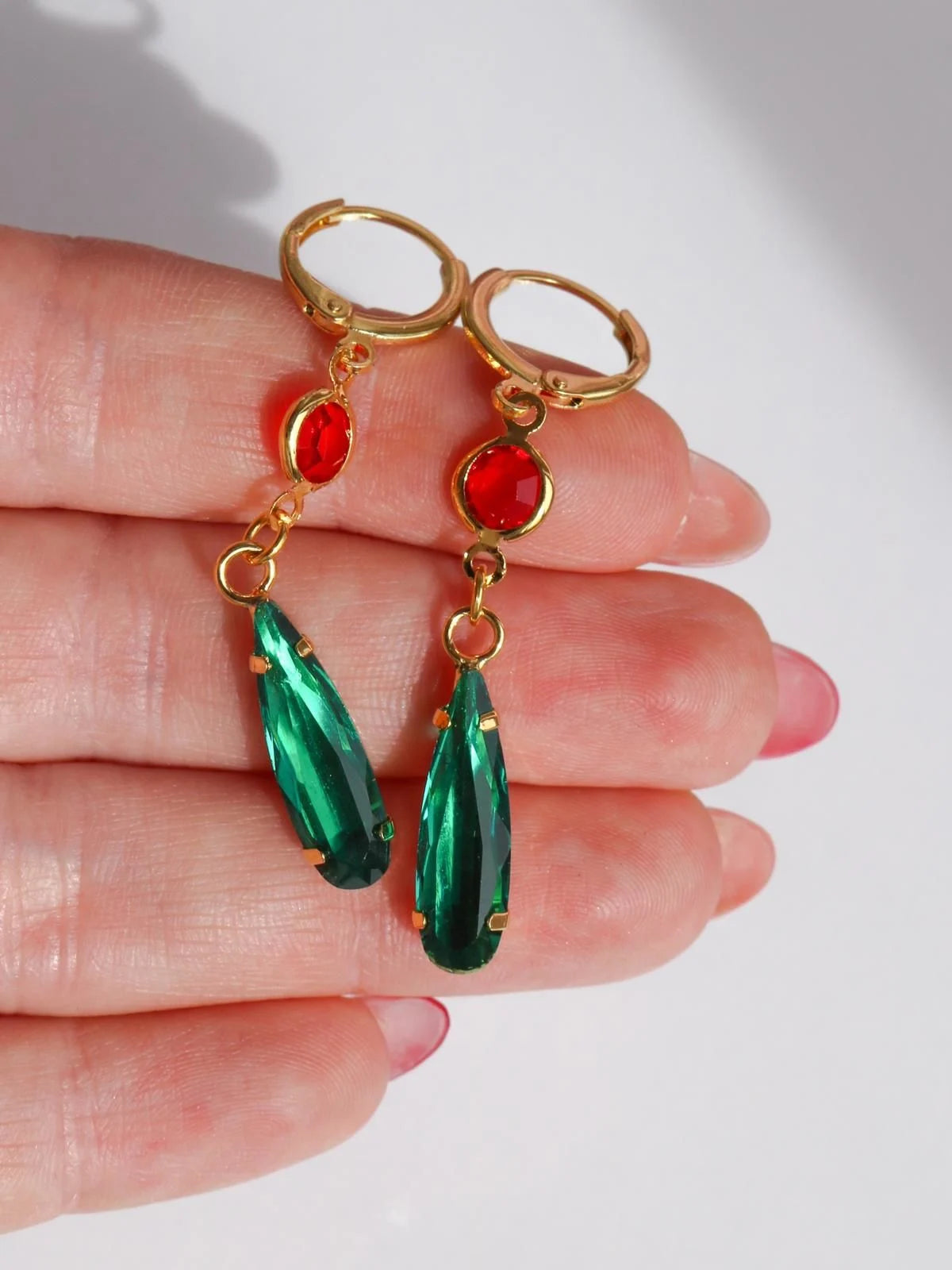 Howl's Moving Chateau Earrings, Green Earring, Anime Earrings