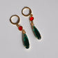 Howl's Moving Chateau Earrings, Green Earring, Anime Earrings