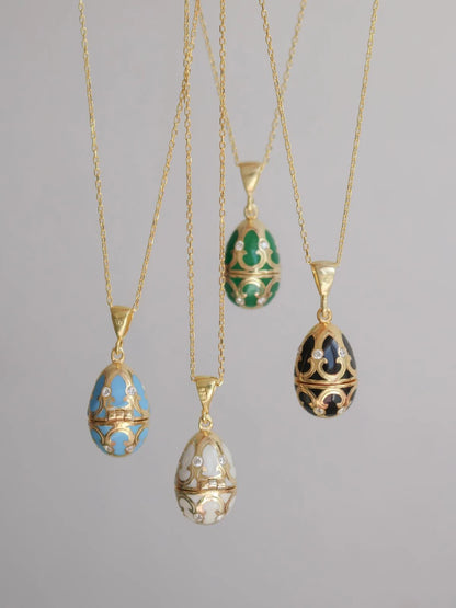 Black Clover Easter Necklace 925 Sterling Silver