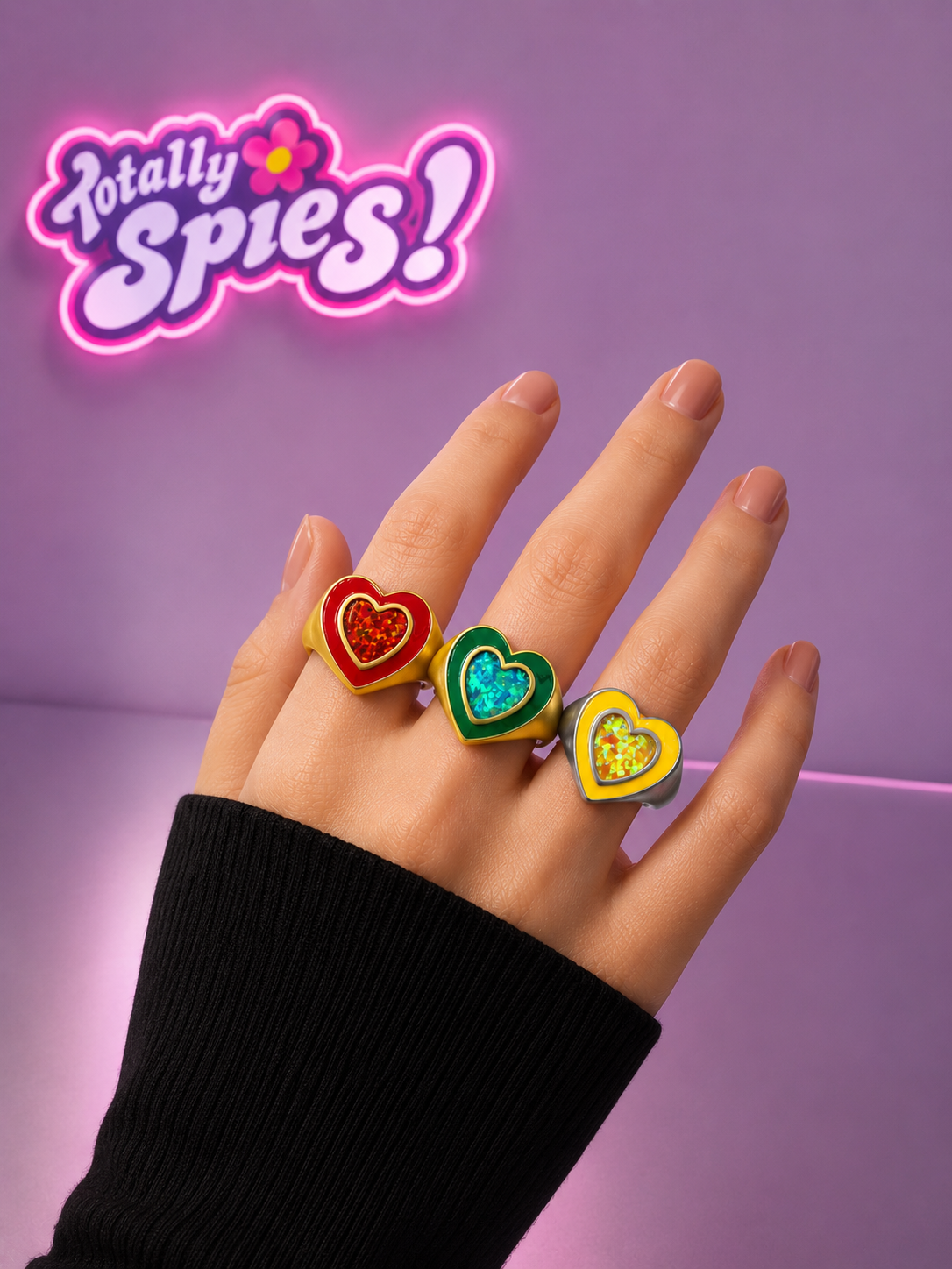 Totally Spies! Sam Agent Opal Heart Ring