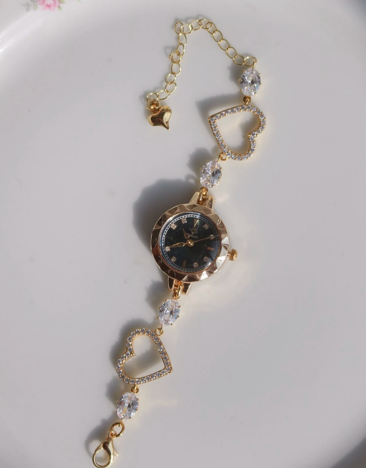 White Heart Glow Watch